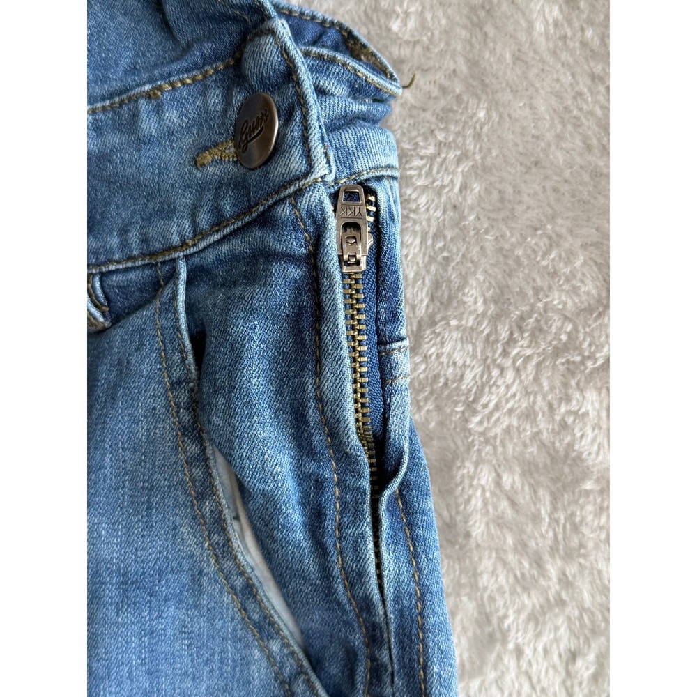 Gum Denim Overalls Womens Size 16 Medium Slim Fit Medium Wash Blue Bib Pocket - Picture 5 of 13